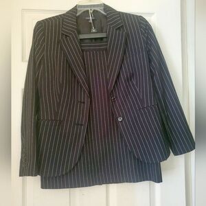 Women's Black Pinstrip Suit Set
